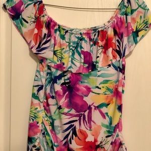 Off the shoulder tankini